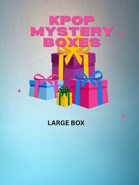 KPOP MYSTERY BOX w/signed album, photocards, & more- SIZE LARGE